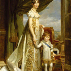 Пазл: Гортензия, жена Луи Бонапарта, с сыном 