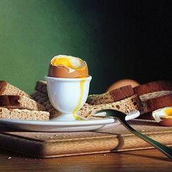 Пазл: Яйцо и хлеб