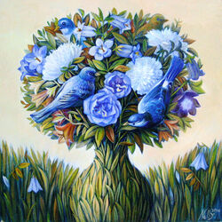 Пазл: Синяя весна