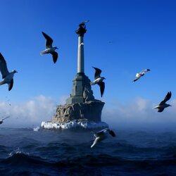 Пазл: Памятник затопленным кораблям