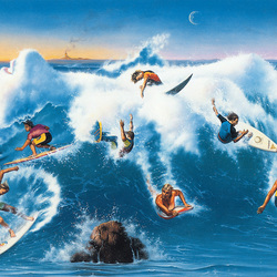 Пазл: Сёрфингисты