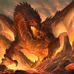 Пазл: Огненный дракон