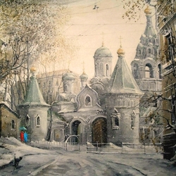 Пазл: Подворье Свято-Пантелеимонова монастыря 