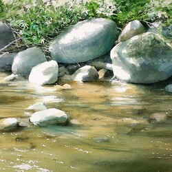 Пазл: Камни и вода