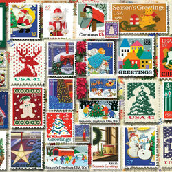 Пазл: Рождественские марки