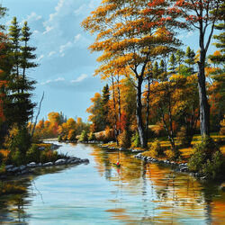 Пазл: Осенняя река