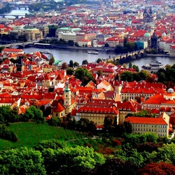 Пазл: Красные крыши Праги