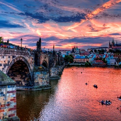 Пазл: Закат в Праге