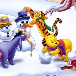 Пазл: Зима у Винни-Пуха и его друзей