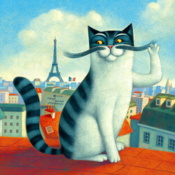 Пазл: Парижский кот