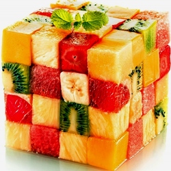 Пазл: Кубик-фруктик