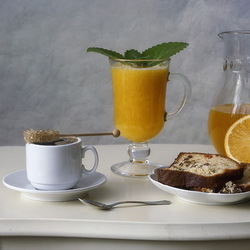 Пазл: Завтрак с апельсиновым соком