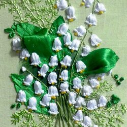 Пазл: Цветы из лент Ольги Швец