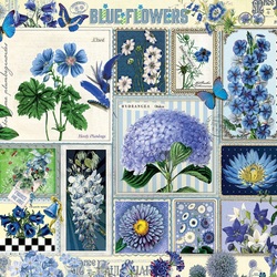 Пазл: Голубые цветы