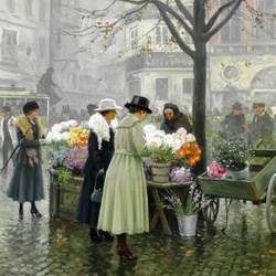 Пазл: Цветочный рынок в Копенгагене