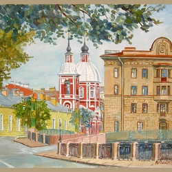 Пазл: Пантелеймоновская церковь. Санкт-Петербург