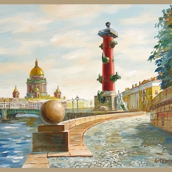 Пазл: Ростральная колонна. Санкт-Петербург