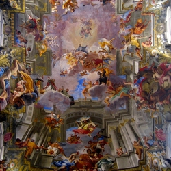 Пазл: Купольная фреска церкви Сант-Иньяцио