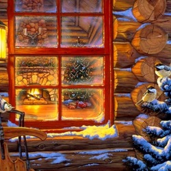 Пазл: Свет рождественского окна