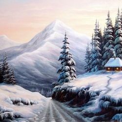 Пазл: Зимний пейзаж