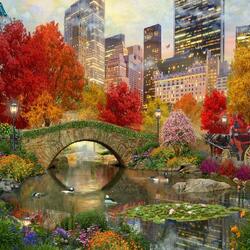 Пазл: Осень в Центральном парке