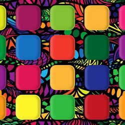 Пазл: Разноцветные квадратики