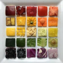 Пазл: Разноцветная еда