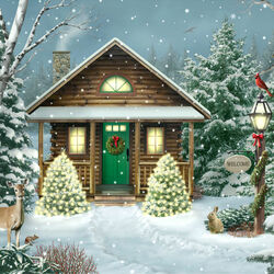 Пазл: Рождественский домик