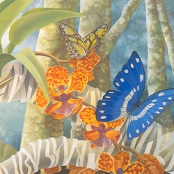 Пазл: Тропические бабочки