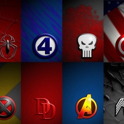 Пазл: Marvel логотипы