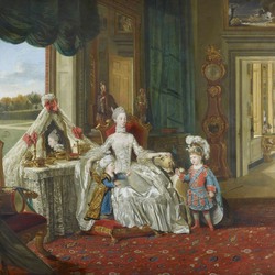 Пазл: Королева Шарлотта с двумя старшими сыновьями