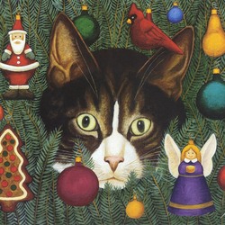 Пазл: Рождественский кот