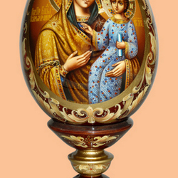 Пазл: Пасхальное яйцо. Икона Пресвятой Богородицы «Избавительница»