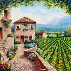 Пазл: Виноградники Тосканы 