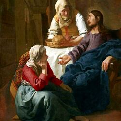 Пазл: Христос в доме Марфы и Марии