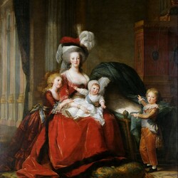 Пазл: Мария-Антуанетта Лоррейн-Хабсбург,королева Франции и её дети