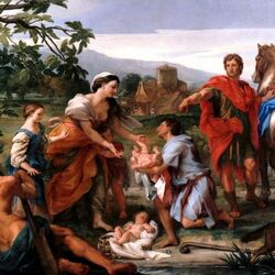 Пазл: Пастух Фаустул приносит Ромула и Рема своей жене Ларентии