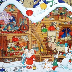 Пазлы на тему «Дед Мороз»