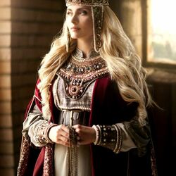 Пазл: Принцесса средневековья в замке