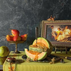 Пазл: Натюрморт с фруктами