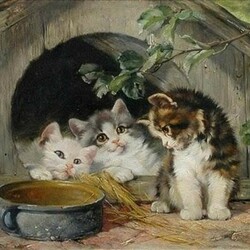 Пазл: Три котёнка