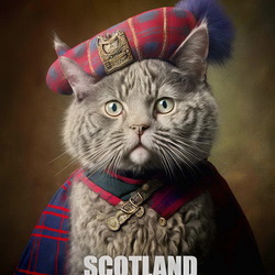 Пазл: Шотландский кот