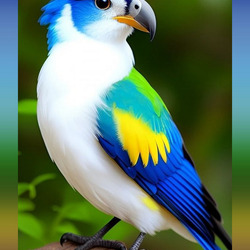 Пазл: Голубая птица