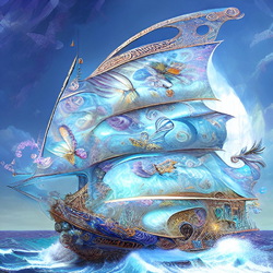 Пазл: Сказочный корабль