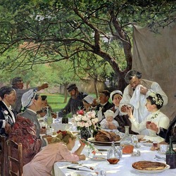 Пазл: Свадебный обед в Ипорте