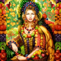Пазл: Королева фруктов