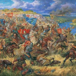Пазл: Князь Данила Острожский в битве на Синих Водах