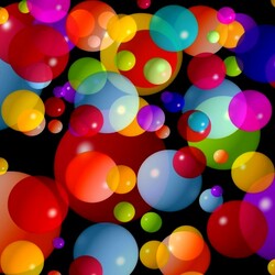 Пазл: Разноцветные пузырьки
