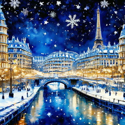 Пазл: Зимний Париж