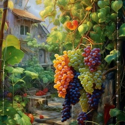 Пазл: Сочный виноград